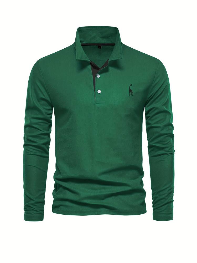 Stylish and Comfortable Long Sleeve Polo Shirt for Men