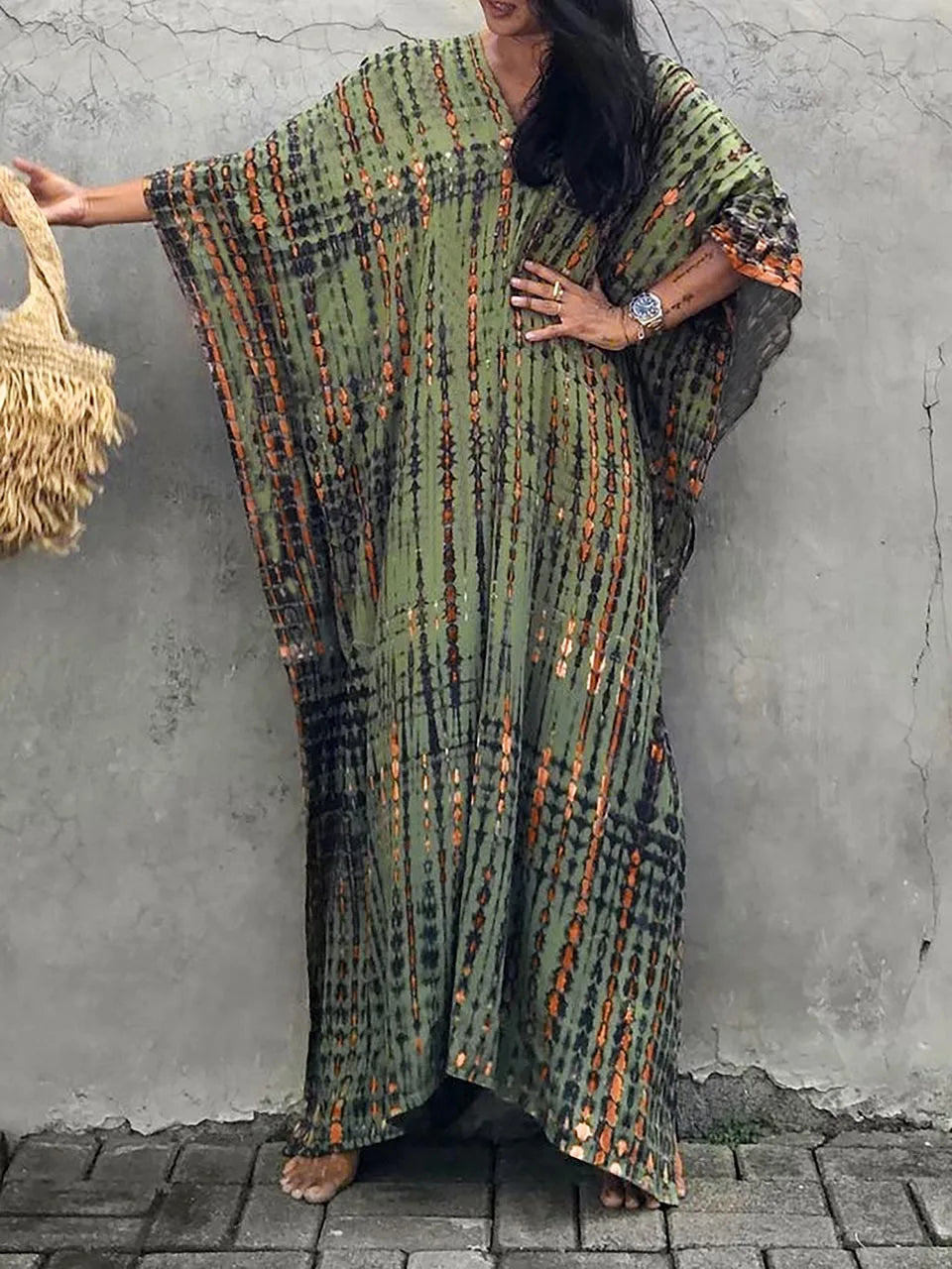 Women Janne Caftan Maxi Summer Dress
