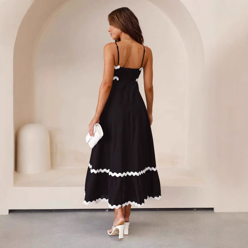 Women’s A Line Maxi Dress Spaghetti Straps