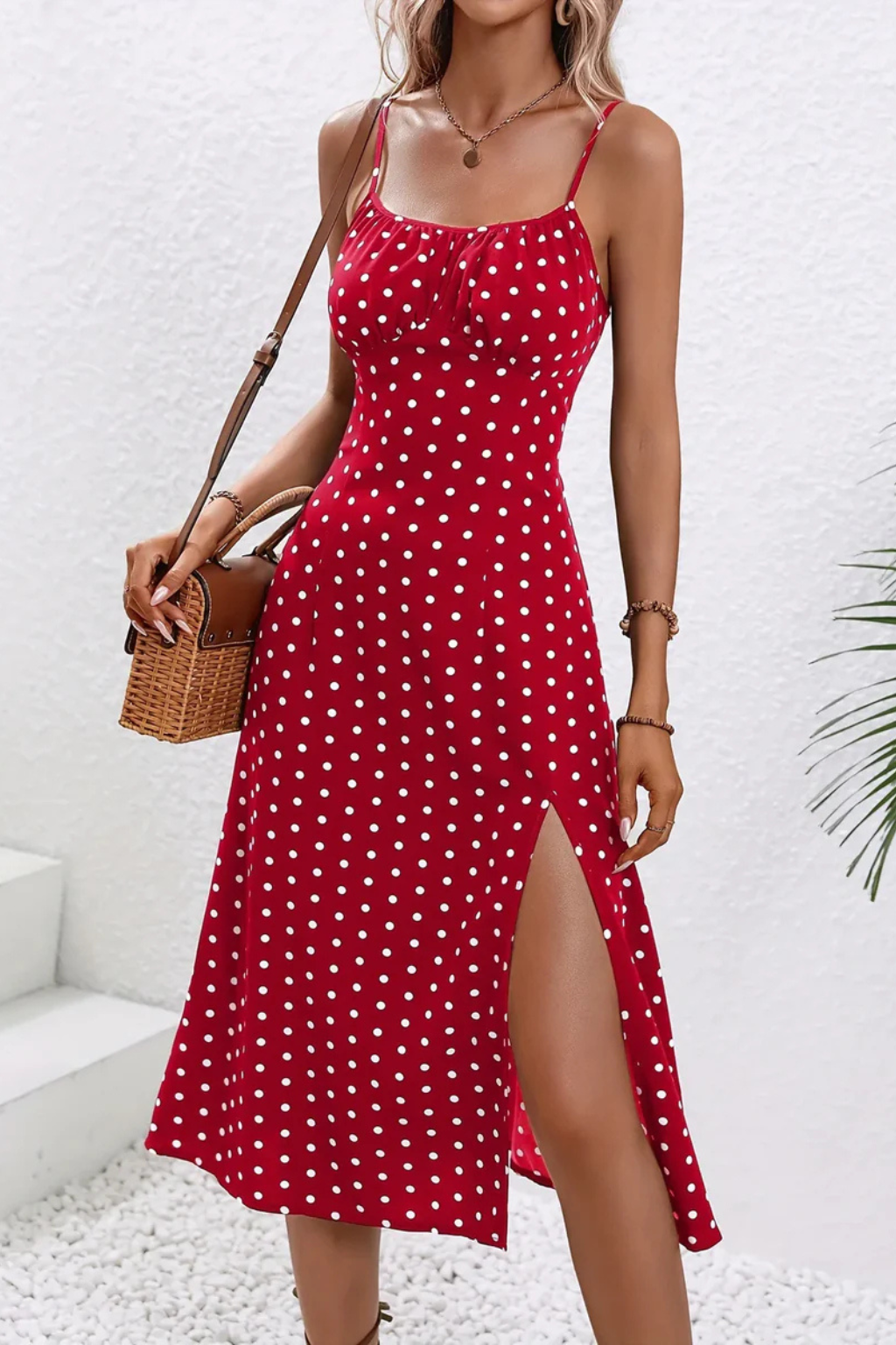 Women Floral Sleeveless Summer Boho Midi Dress