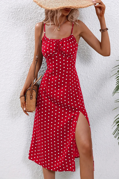 Women Floral Sleeveless Summer Boho Midi Dress
