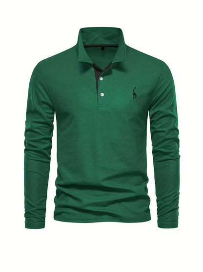 Stylish and Comfortable Long Sleeve Polo Shirt for Men