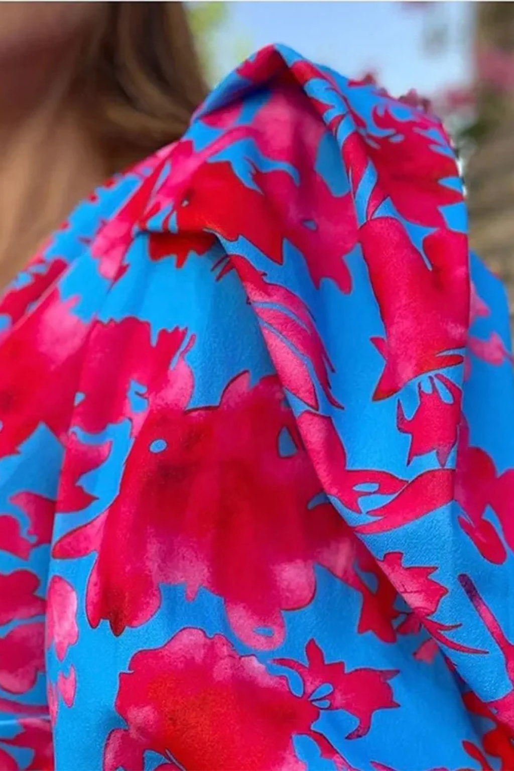 Women Printed Puff Sleeve Occasion Summer Midi Dress