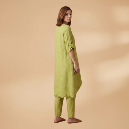 Women's Two-Piece Set with Breathable Fabric and Relaxed Fit