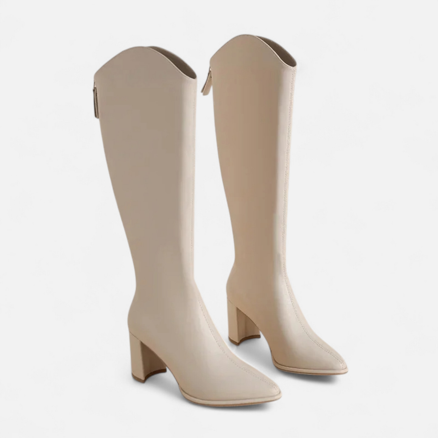 Sylvia | Women’s Knee-High Zip Heeled Boots
