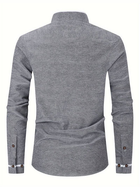 Ronan - Long-Sleeve Collar Shirt for Men