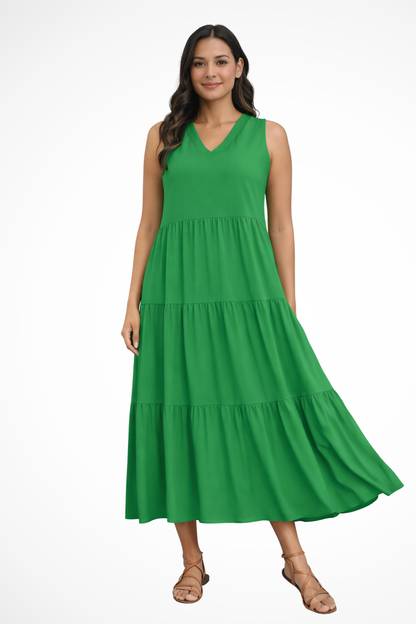 Women’s Sleeveless Tiered Maxi Summer Dress