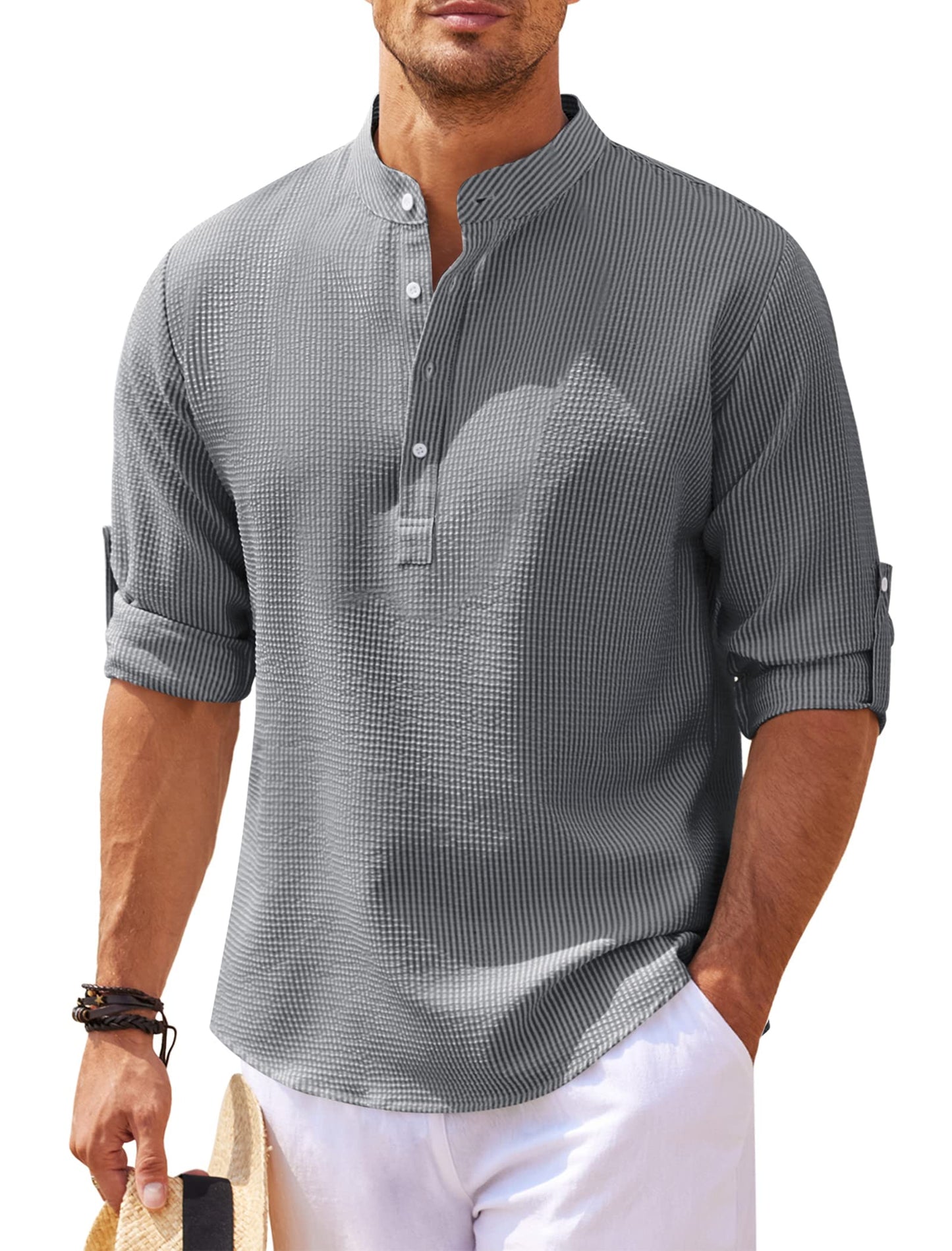 Stylish and Casual Long-Sleeve Shirt for Men