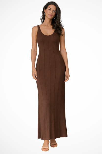 Women Sleeveless Knit Maxi Summer Wedding Guest Dress