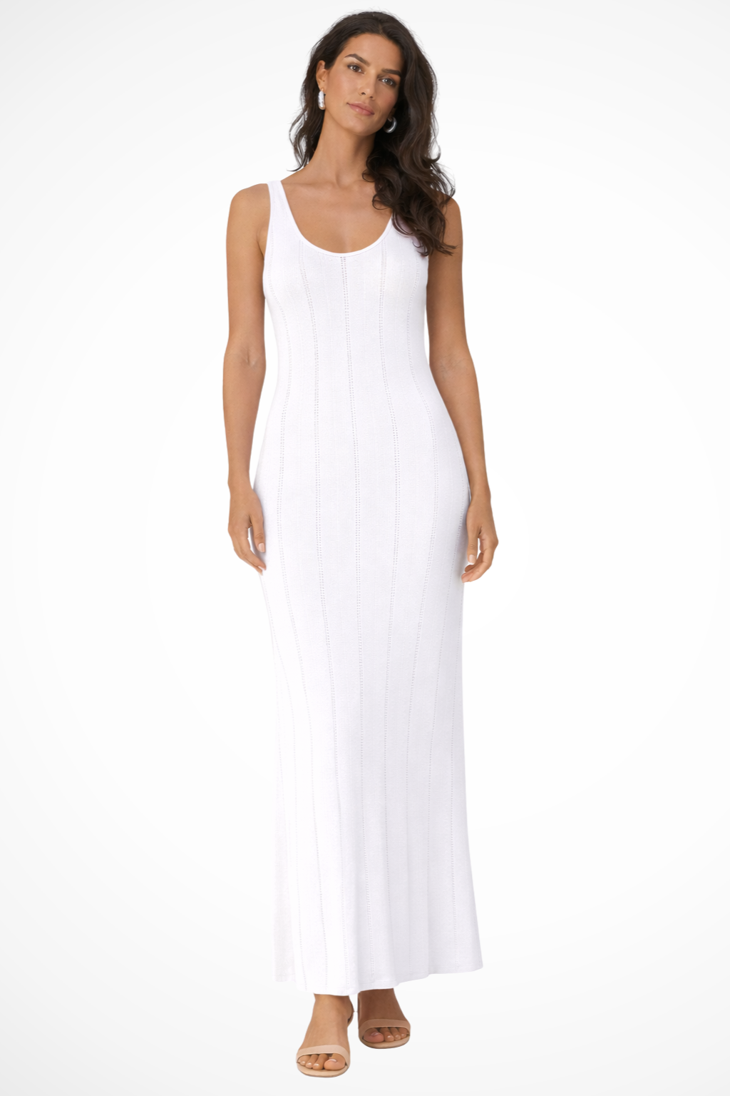 Women Sleeveless Knit Maxi Summer Wedding Guest Dress
