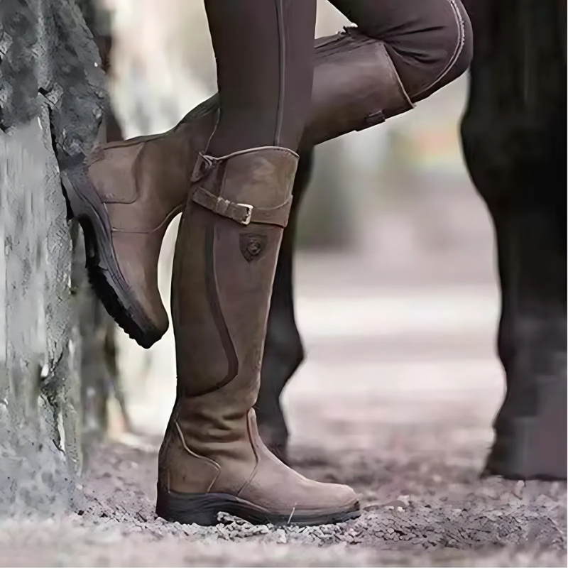 Western Inspired Knee High Boots for Women