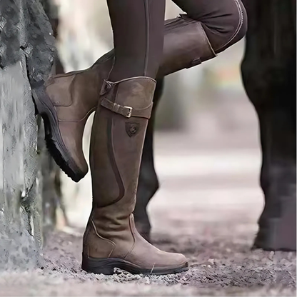 Western Inspired Knee High Boots for Women