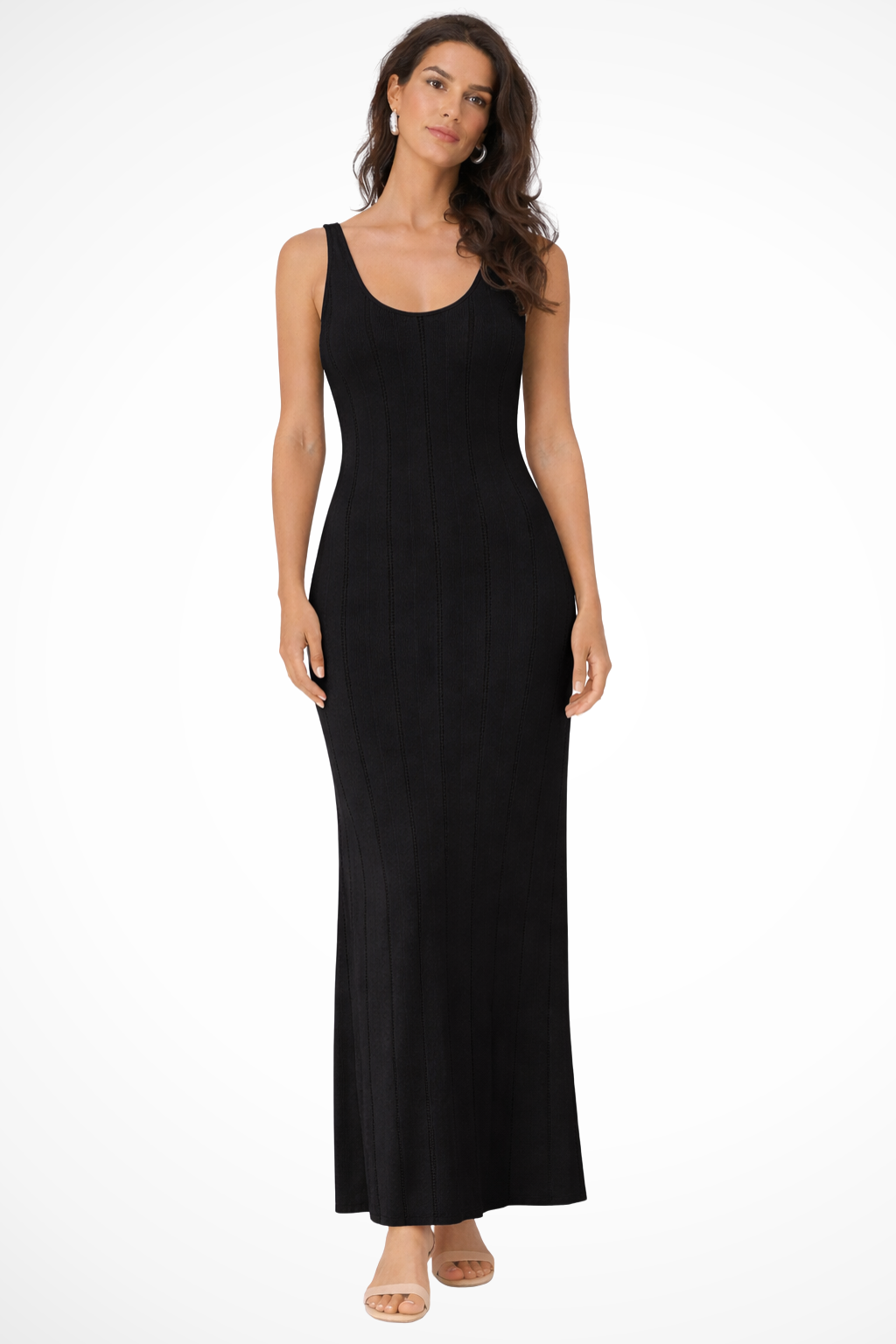 Women Sleeveless Knit Maxi Summer Wedding Guest Dress