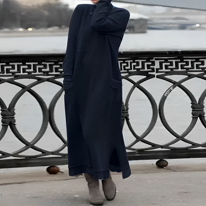 Women's Tummy Control Winter Dress – Flattering Fit, Comfortable Midi Dress