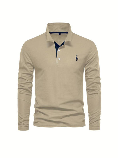 Stylish and Comfortable Long Sleeve Polo Shirt for Men