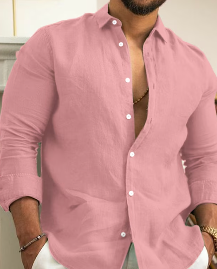 Elegant and Casual Long-Sleeve Shirt for Men