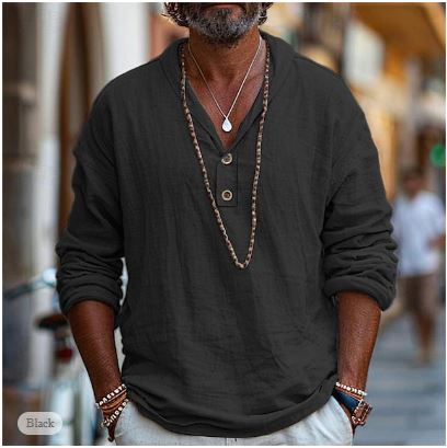 Fashionable and Comfortable Long-Sleeve Shirt for Men