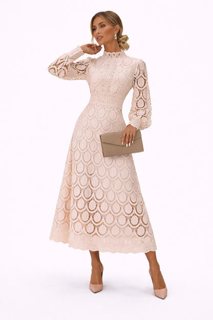 Women Elegant Long Sleeve Party Dress