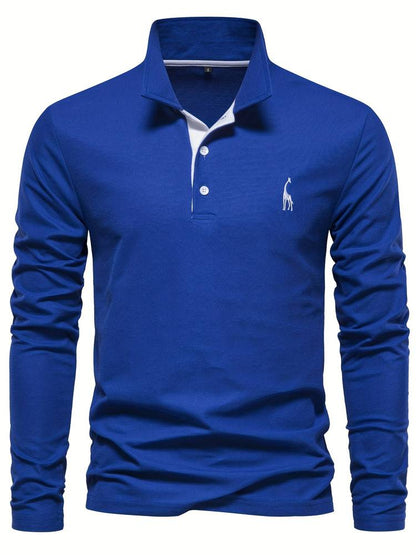 Stylish and Comfortable Long Sleeve Polo Shirt for Men