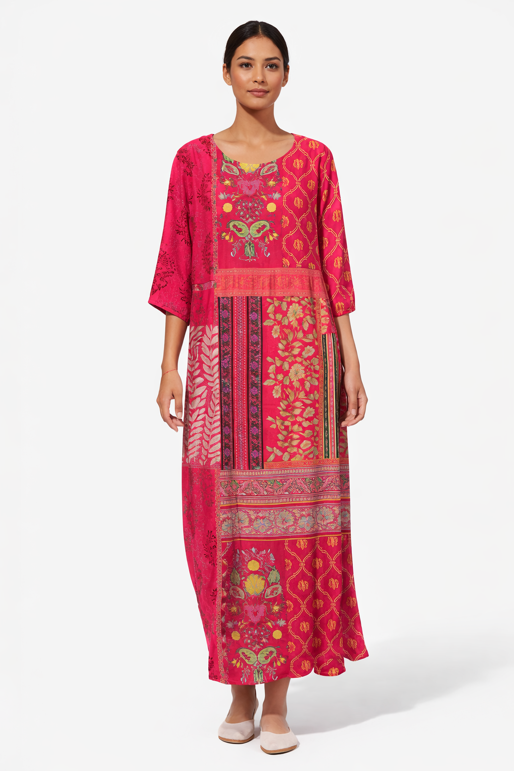 Women Ethnic Bohemian Print Maxi Dress