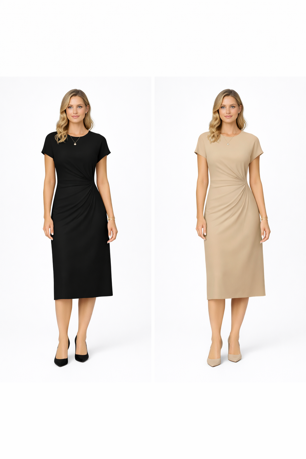 Women Katrien Midi Dress Timeless Cut