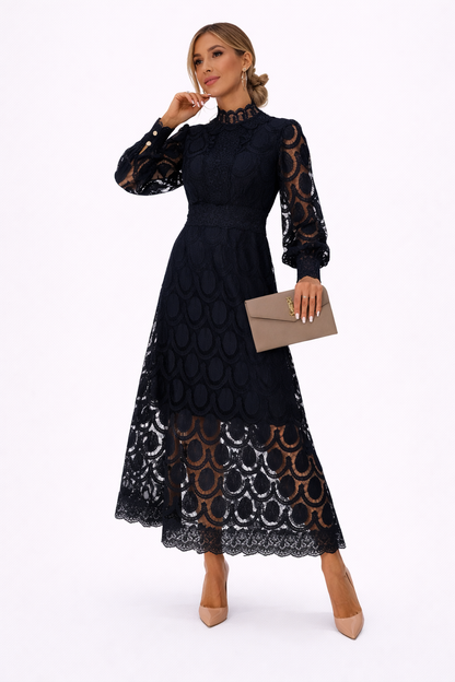 Women Elegant Long Sleeve Party Dress