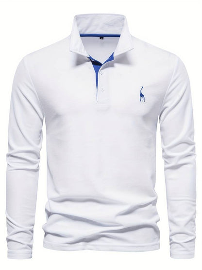 Stylish and Comfortable Long Sleeve Polo Shirt for Men