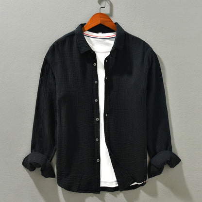 Comfortable Button-Down Long Sleeve Shirt for Men