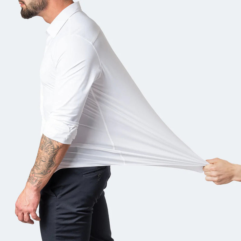Men's Stretch Dress Shirt - Slim Fit & Wrinkle-Free