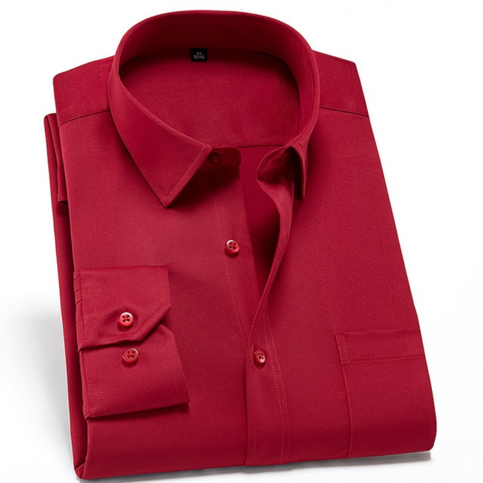 Men's Stretch Dress Shirt - Slim Fit & Wrinkle-Free