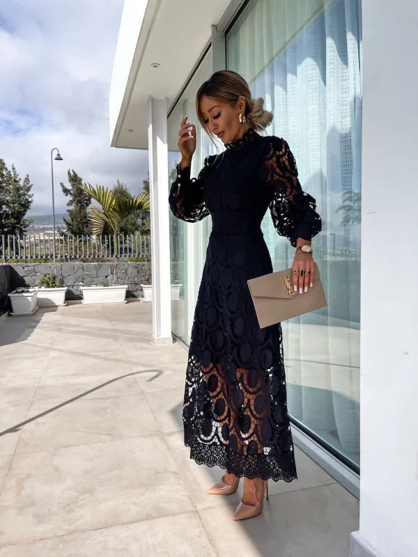 Women Elegant Long Sleeve Party Dress