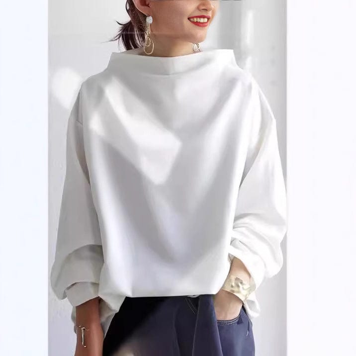 Women’s High-Neck Soft Knit Jumper – Everyday Wear