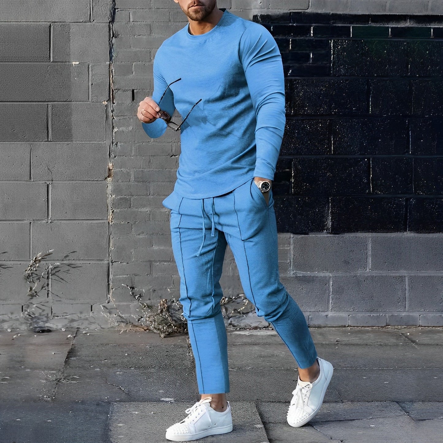 Modern and Trendy Sweatshirt and Trousers Set for Men