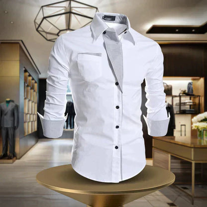 Elegant and Casual Long-Sleeve Shirt for Men