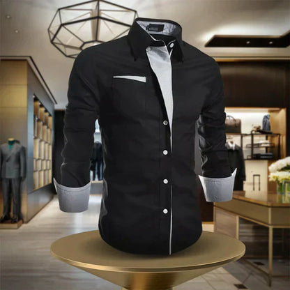 Elegant and Casual Long-Sleeve Shirt for Men
