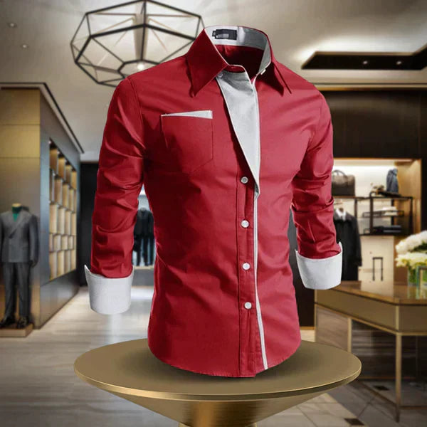 Elegant and Casual Long-Sleeve Shirt for Men