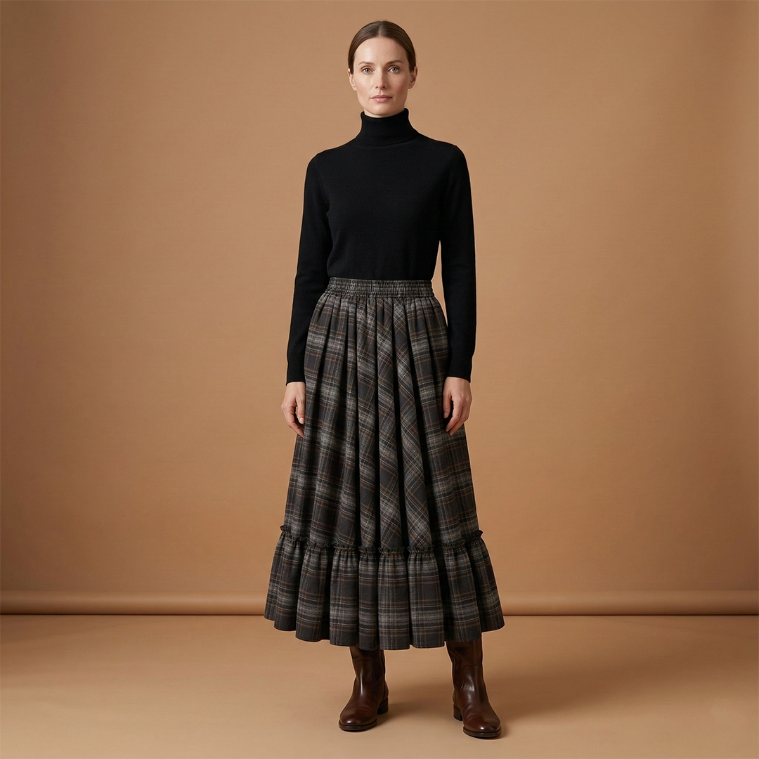 Women’s A-Line Skirt with Classic Design