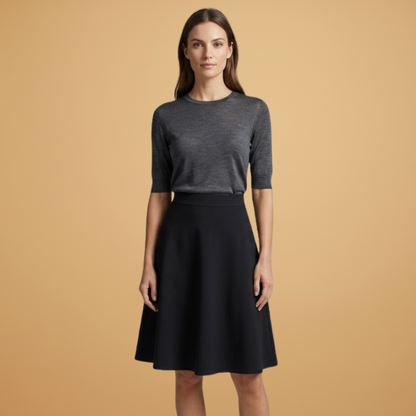 Women’s A-Line Skirt with Lightweight Fabric and Flattering Cut