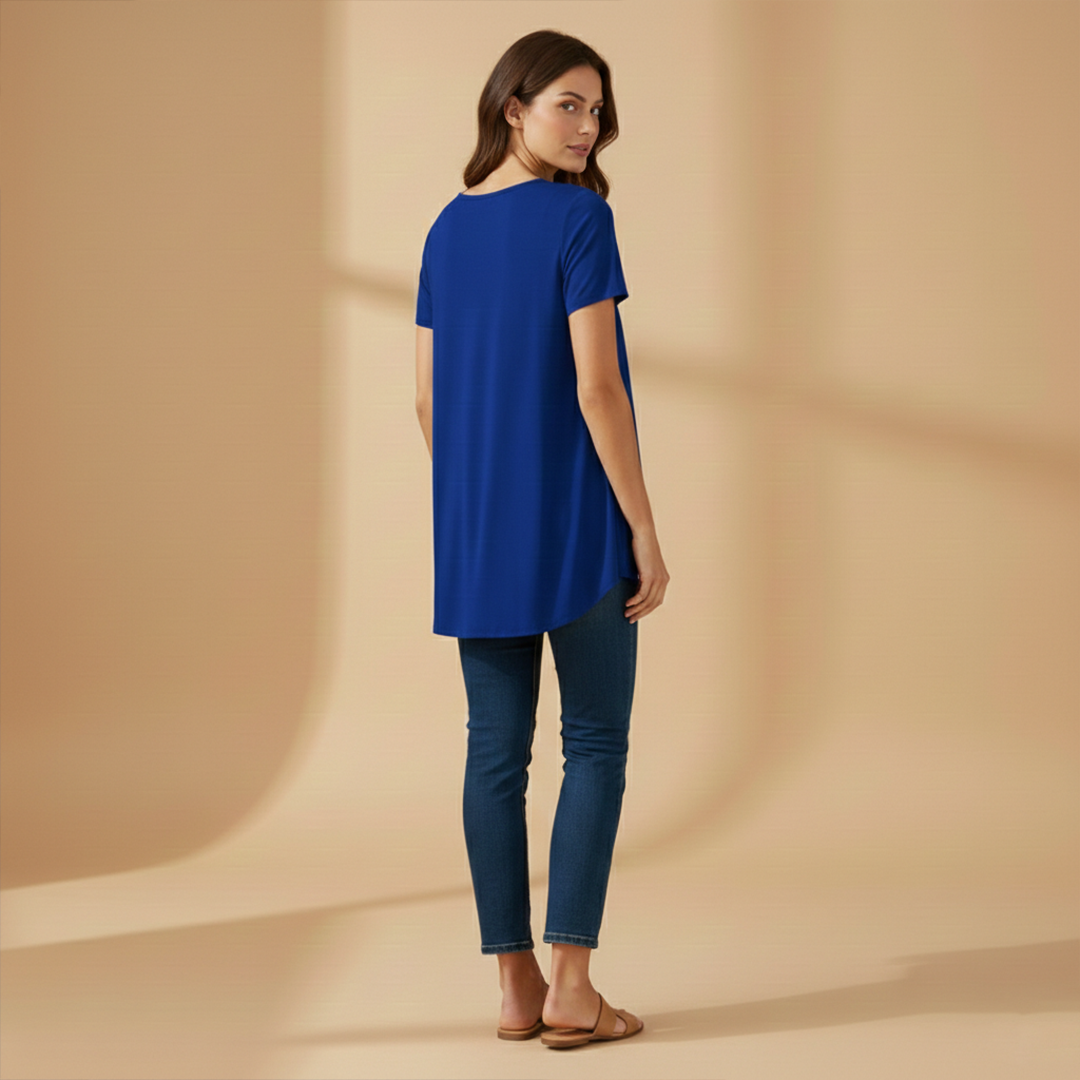 Women's Blouse with Button Details and Front Fastening