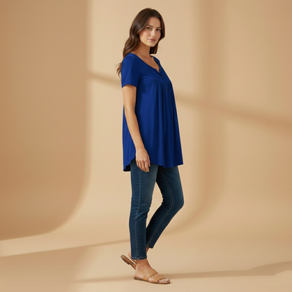 Women's Blouse with Button Details and Front Fastening
