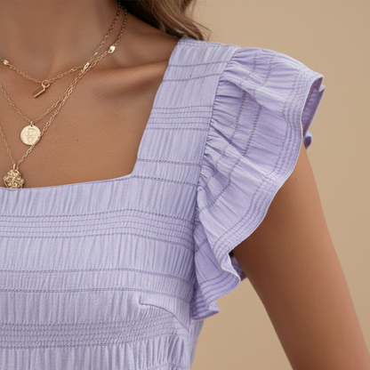Women’s Blouse with Square Neckline