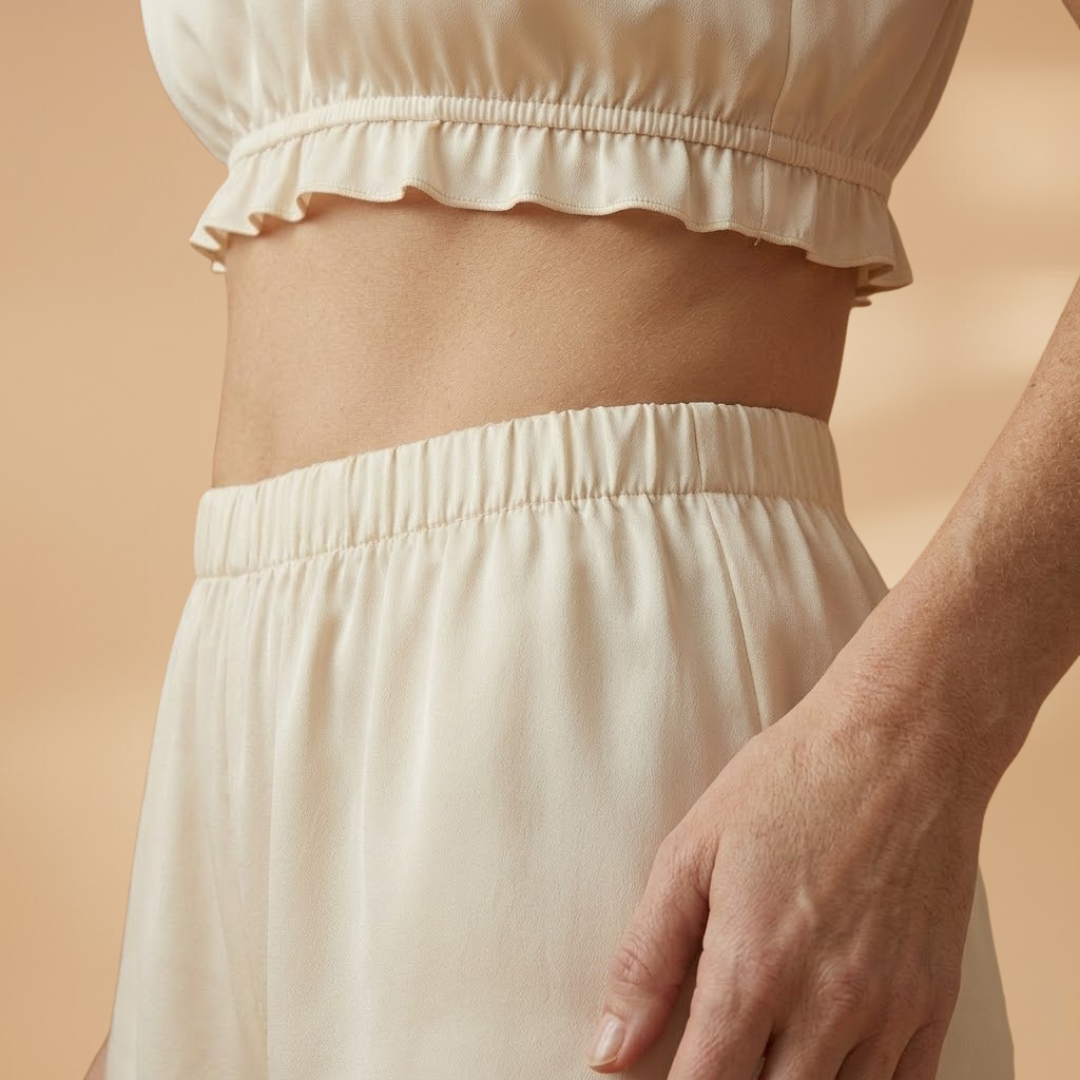 Women’s Co‑ord Set with Ruffles and Elasticated Waist