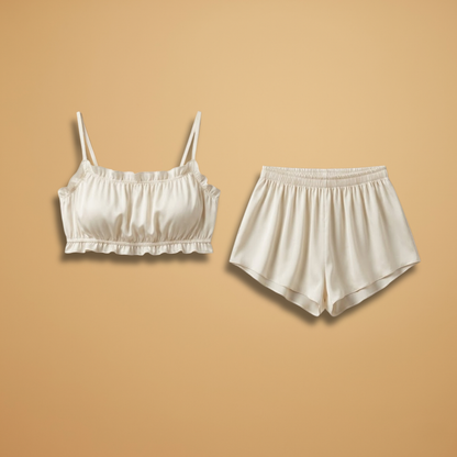 Women’s Co‑ord Set with Ruffles and Elasticated Waist