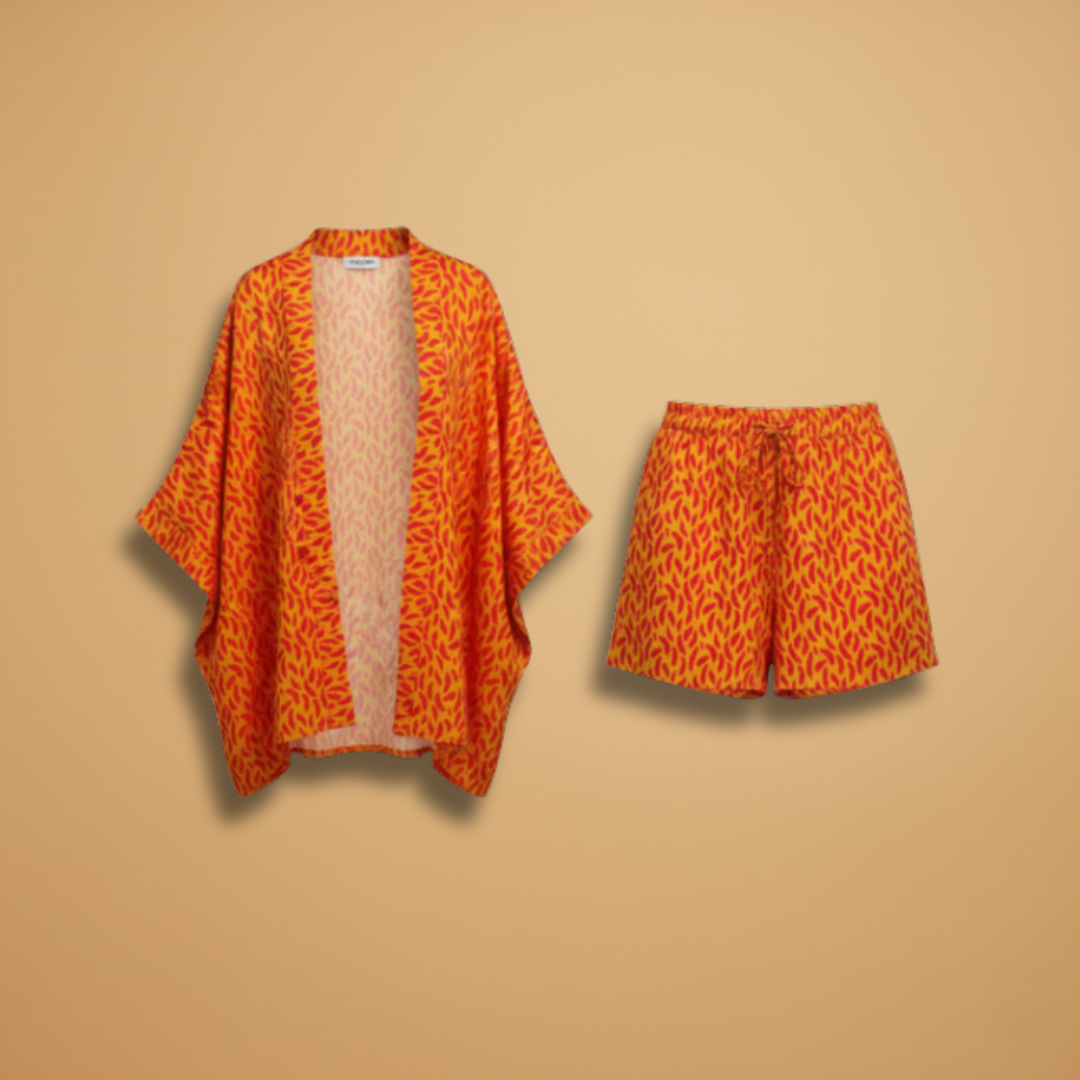 Women’s Fashion Set with Jacket and Matching Shorts