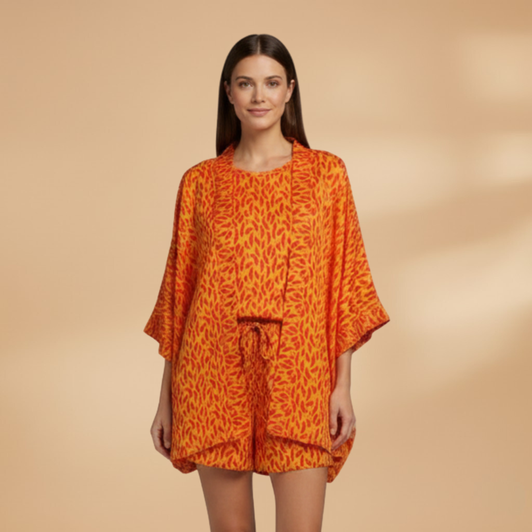 Women’s Fashion Set with Jacket and Matching Shorts