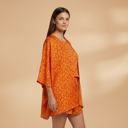 Women’s Fashion Set with Jacket and Matching Shorts