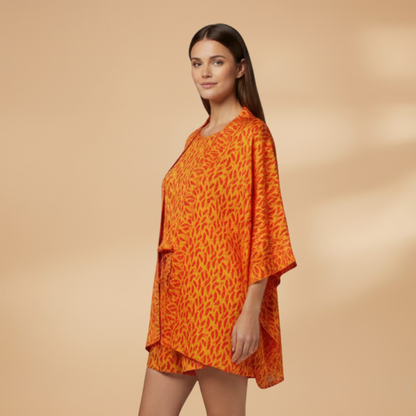 Women’s Fashion Set with Jacket and Matching Shorts
