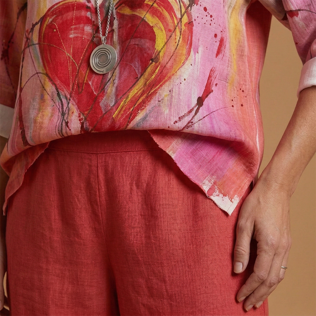 Women’s Floral Set with Top and Trousers
