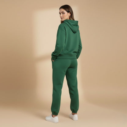 Women’s Jogging Set with Hoodie and Elastic Waistband