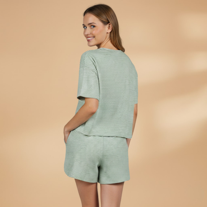 Women’s Leisure Set with Loose Top and Shorts
